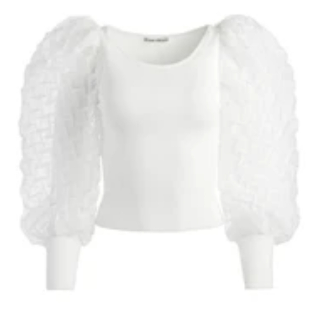 ALICE + OLIVIA Puff Sleeve Sweater - Picture 7 of 9